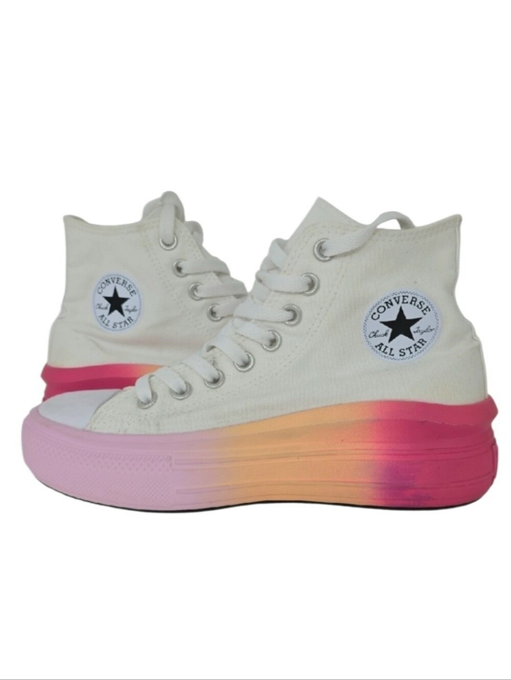 Converse Chuck Taylor All Star Move Hyper Bright High-Top Sneaker Girl Size‎ 4